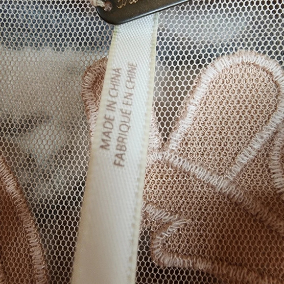 Free People Western Romance Mesh Applique Swing Top Rose  Pink Size XS - Picture 14 of 16